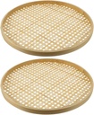 Cabilock 2pcs Dustpan Woven Storage Baskets for Kitchen Home Organization for Fruits Vegetables Bread and Daily Use Elegant Design Sturdy Construction