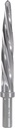 5/8" Bridge/Construction Reamer, M2 HSS Taper Chucking Reamer Drill Bit for Steel Alloy Aluminum Metal Wood Plastic, 1/2” Shank Chuck, Spiral Flutes, to Enlarge/Align Holes, 16mm