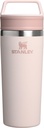 STANLEY Cafe To Go Travel Mug 16 oz | Leakproof Two-Part Drink Through Lid | Tumbler Cup for Coffee, Tea and Drinks | Insulated Stainless Steel Coffee Mug | BPA-Free | Rose Quartz