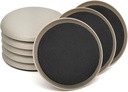 Furniture Sliders, 8 Pcs 3 1/2'' Furniture Sliders Pads for Hardwood Floors, Chair Legs Floors Protectors, Reusable Round Glides Glider, Heavy Duty Furniture Movers Sliders