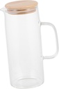 Healifty Creative Glass Water Kettle with Lid Hot Water Pot for Home Office Hotel Use for Tea Boiling Entertaining Compatible with Electric Stoves