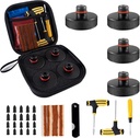 Tesla Jack Pads Lifting Jack Pad for Tesla Model 3/Y/S/X Tesla Pucks Accessories with Tire Repair Tools Kit for Tesla Vehicles 2016 to 2026,4 Pucks with Storage Case