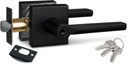 NEWBANG Keyed Entry Lever Lock in Matte Black for Exterior Door HD1601-DB-ET-1P