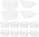 SAFIGLE 50Pcs Clear Cupcake Boxes Durable Bakery Containers for Muffins Donuts Baked Goods for Shipping Packaging Reusable Pet Material for Parties Events