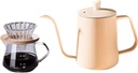 Stainless Steel Coffee Kettle 350ml/600ml, Hand Brewing Pot with Slim Swan Neck Spout for Pour Over Coffee, Tea, and Espresso, Boiling Pot with Angled Lid for Precise Water Flow Control(600ml)