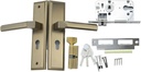 Zinc Alloy Indoor Yellow Bronze Door Lock American Household Silent Bronze Mechanical Bedroom Door Lock(M12 116 Coffee Bronze)