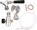 Beer Spear Faucet Tap Homebrew Mini Beer Barrel Wine Dispenser Kit Stainless Steel for 2L 3.6L 4L Mini Keg Beer Growler