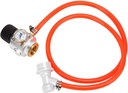 CO2 Gas Regulator - Portable CO2 with Pressure Meter for Homebrew Ential Gas Regulator Tool with B Lock for and Carbonation, Home Equipment.