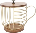 Large Capacity Coffee Pod Holder, Pods Storage Organizer Pod Holder, Wooden Base Storage Organizer for Bar with Construction (WALFRONTs2x8r7ocw3-11)