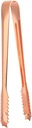 Food Clip - Stainless Steel Ice Tongs, Reusable Chip Clips,Ice Cube Buffet Clip Candy Scoop Food Kitchen Serving Tong Set for Cocktail Whiskey Tea Party(Copper Plated Ice Clip)