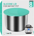 Silicone Cover Fits Instant Pot 8 Quart - 8 Qt Inner Pot Lid for Insta Pot Duo,Pro,Ultra,Crisp,Nova,Plus & More - Best Sealing Lid for 8 Qt Pressure Cooker Instapot Cover