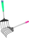 2Pcs Garden Hand Rakes Teeth Teeth Ergonomic Gardening Tools for Potting Loosening Soil and Planting Flowers Household Hand Rakes for Garden Care