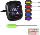 Tenergy Solis Digital Meat Thermometer, APP Controlled Wireless Bluetooth Smart BBQ Thermometer w/ 6 Stainless Steel Probes & Carrying Case, Cooking Thermometer for Grill & Smoker