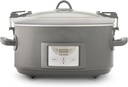 7-Quart Cook and Carry Programmable Slow Cooker, Grey