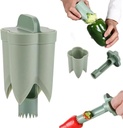 Pepper Seed Corer Remover, 2025 New 2 in 1 Fruit Bell Pepper Cutter & Deseeder, Quickly Cutting and Fruit Pepper Corer Bell Pepper Cutter for Kitchen Home Family Camping
