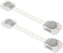 2 Pack Safety Locks for Infants Child Door Lever Lock Prevent Curious Fingers (grey)