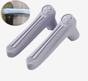 Door Levers Handle Cover, 2 PCS Anti-Collision Anti Static Electricity Door Handle Silicone Protective Cover for Children protectoin (Grey)