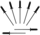 ALLCLEAN 200 Pcs 1/8" x 3/8" Black Aluminum Blind Rivets,3.2 x 10mm Pop Rivets,Aluminum Grip and Steel Mandrel