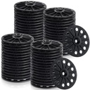 Polypropylene Washers 60 mm for Fixing Supporting Rigid Foam Insulation Panels and Sheets Load Spreading Plastic Washers Flat for Screws and Nail, Black(200 Pcs)