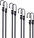 Bungee Cords with Hooks 8 Pack Bungee Cord Includes 12 inches, 18 inches, 24 inches, 36 inches for Bundling Items, Fixing Tarps, Tents, and Carrying Luggage