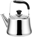 Whistling Tea Kettle for Stovetop, Stainless Steel Classic Camping Hot Water Kettle Tea Pot for Electric, Ceramic or Gas Stovetop(2 liter)