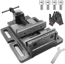 MYTEC Heavy Duty Vice for Drill Press, 5.0" Black, Quick Release Workbench Industrial Vise Clamp, High-grade cast steel Bench Clamp