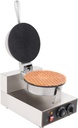 Commercial Ice Cream Cone Maker,1200W Stainless Steel Waffle Cone Maker Machine with Temperature & Time Control Electric Waffle Cone Roller Maker with Cone Mold for DIY Home Ice Cream Parlors