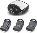 3 in 1 Multifunctional Electric ，sandwich maker toastie， Mini Waffle Sandwich Maker Grilling Machine Breakfast Waffle Maker Cake Maker