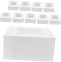 10Pcs White Cake Boxes with Window Bakery Containers for Cupcakes Pastries Cookies and Desserts Boxes for Birthday Wedding and Party