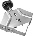 Right Angle Clamp for Woodwork Lightweight Adjustable Jaw Versatile Workholding Devices 90 Degree Clamp for Cabinet Making, Closed