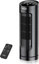 VCK 13'' Tower Fan for Bedroom,27ft/s Velocity Quiet Floor Fan,90° Bladeless Fan for Indoors with 3 Speeds,3 Modes,Oscillating Fans for Indoors,Portable Desk Table Fans for Room, Home,Office