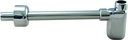 Westbrass D4053-1-26 1-1/4" x 1-1/4" Flat Euro Trap with High Box Flange, Polished Chrome