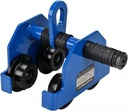 I Beam Trolley-Heavy Duty 4400LBS Capacity Push Beam Trolleys，3-6.5 inch Adjustable Flange，Crane Lift Du Garage Hoist for Straight Curved I Beam