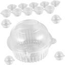 100pcs Clear Cupcake Boxes Portable Transparent Muffin Packaging for Desserts for Bakeries Home Baking and Treat Displays Sturdy Pet Material