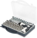 Magnetic Precision Screwdriver Set 41 in 1, Alloy Tool Steel, Multi Bit Magnetic Drive Kit with Detachable Ratchet Handle, Portable Compact Sturdy Tool Case for Furniture Electronics Bicycle