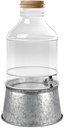 TarHong Galvanized Drink Dispenser Stand, 10.2" x 5.7", Galvanized Steel