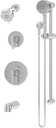 Dia HydroMersion Double Handle Shower Trim Kit with Hand Spray and Tub Spout - 1.5 GPM