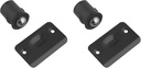 Design House 189266 Drive-in Ball Catch for Use on Closet Doors with Dummy Hardware in Home or Office Matte Black 2-Pack