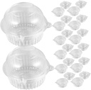 100pcs Cat Head Shape Cupcake Cases Mini Cake Boxes for Diy Mousse Portable Mousse Container