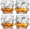 Set Of 4 Clear Crystal Whiskey Glass Glassware For Whiskey Beer Drinking Cup Wine Glass 320ml