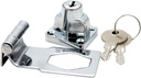 Zinc Alloy 90 Degrees Keyed Hasp Lock Twist Knob Keyed Lock Hasp for Doors Cabinet