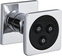 Solid Brass Shower Body Spray Jet, High Pressure Body Jet for Shower, Square Shower Massage Spray Jet, Bathroom Upgrade Body Shower Jet, Wall Mount Spa Jet for Shower, 1 PC, Chrome