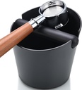 6.3-Inch Large Espresso Knock Box - Shock-Absorbent Design with Removable Knock Bar & Non-Slip Base - Durable Coffee Machine Accessories for Home, Office, Café Use