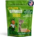Todd's Seeds – Cat Grass for Indoor or Outdoor Cats, 1lb Wheatgrass – Premium, 100% Chemical Free (Better Than Organic) Non-GMO, Pet-Safe & Easy to Grow in 5-7 Days – No Special Equipment Needed.