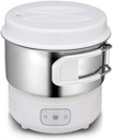Magic Chef MER-IR600W Electric Mini Induction Multi Cooker Hot Pot Portable Outdoor Camping Stainless Steel Electric Travel Cooker 110V 220V Dual Voltage White 6" 2.64 Ib