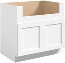 ROOMTEC 36" Kitchen Farmhouse Sink Base Cabinet, Large Capacity Under Sink Storage Cabinet with Soft-Close Doors, Sink Base Cabinet for Farmhouse Sink Single Bowl in Kitchen, Bathroom, and Laundry