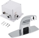 Ejoyous Automatic Infrared Sensor Faucet, Zinc Alloy Touchless Bathroom Sink Faucets, Intelligent Sensor Kitchen Bathroom Sink Cold Water Tap with Control Box