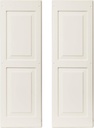 Shed Shutters Raised Panel 12" W x 36" H for Sheds, Playhouses, and Chicken Coops 1 Pair (Paintable)