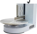 Automatic Cake Decorating Machine, Electronic Cream Coating Spreading Smooth Machine with Graduated Scraper 0-320RPM Rotating Speed,Cake Bread Spreader Machine for 4-16inch Cakes,White