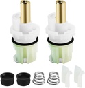 2 Pack Rp25513 Faucet Cartridge Replacement Kit for Two Handle Faucet Repair Kit with Cartridge Rp4993 Seats Springs, Compatible with Delta Shower Cartridge and Delta Bathroom Faucet Repair Kit